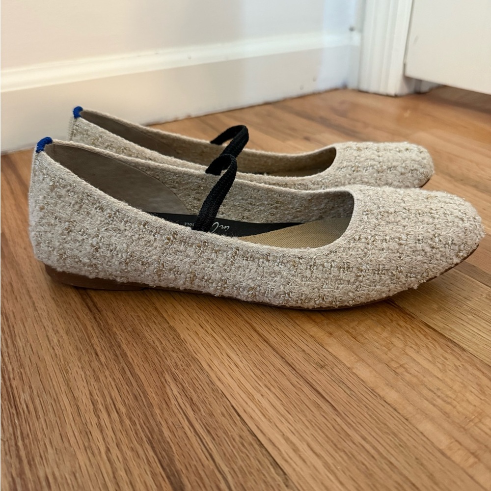 Rothy's Textured Cream Flats